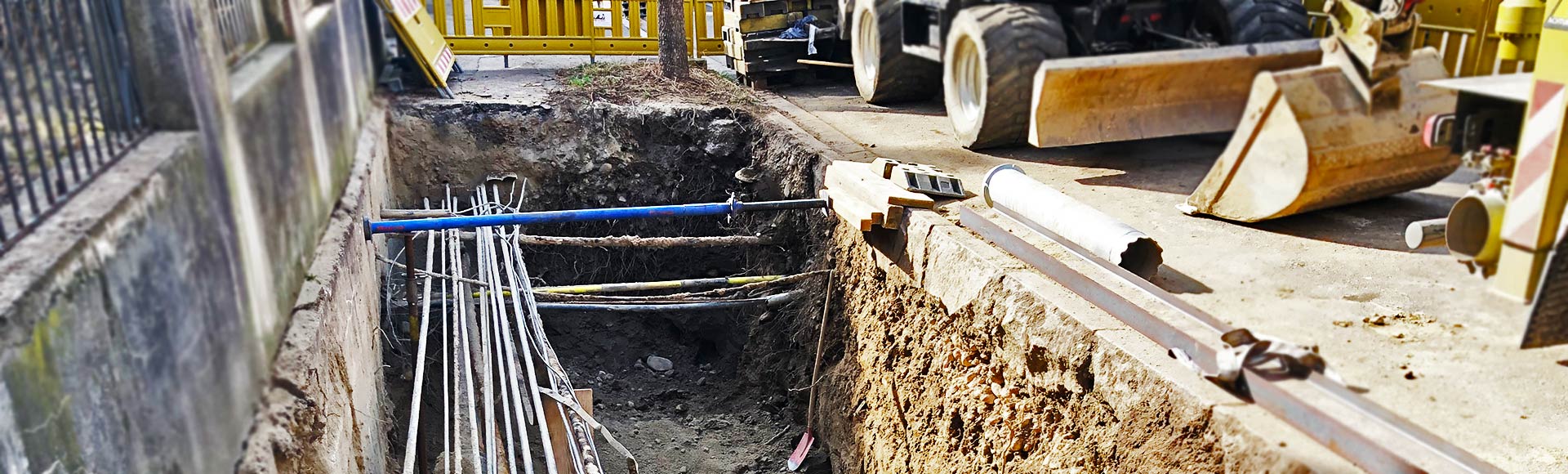 Menner Tiefbau Breisach Saugbagger - Saugbaggerarbeiten